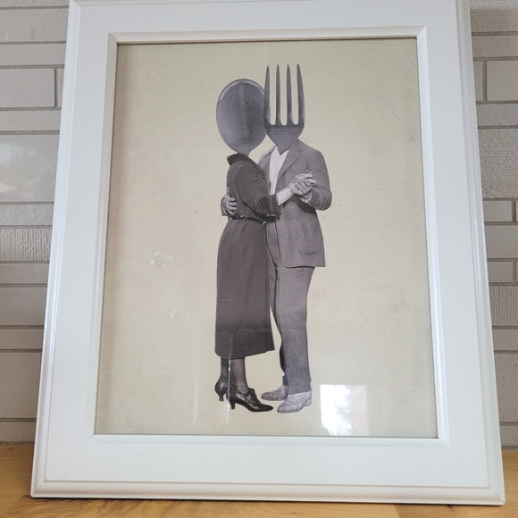 Kitchen Print Fork and Spoon - Picture 1 of 4